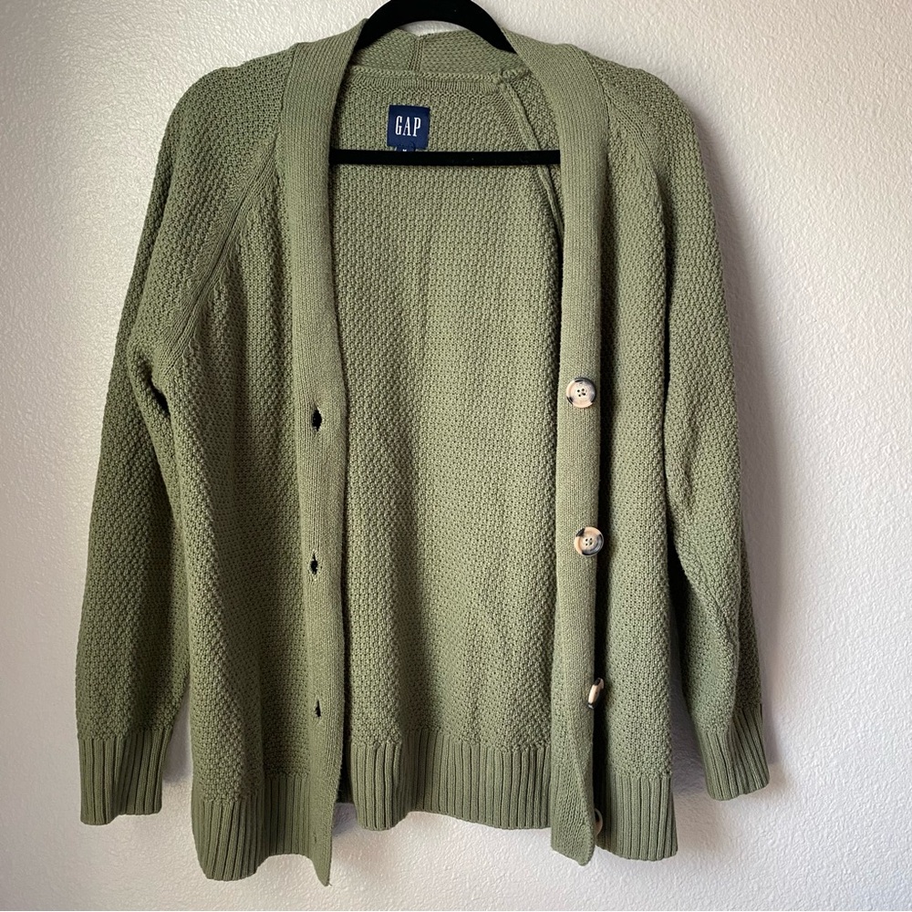 GAP Sage Knit Cardigan Sweater